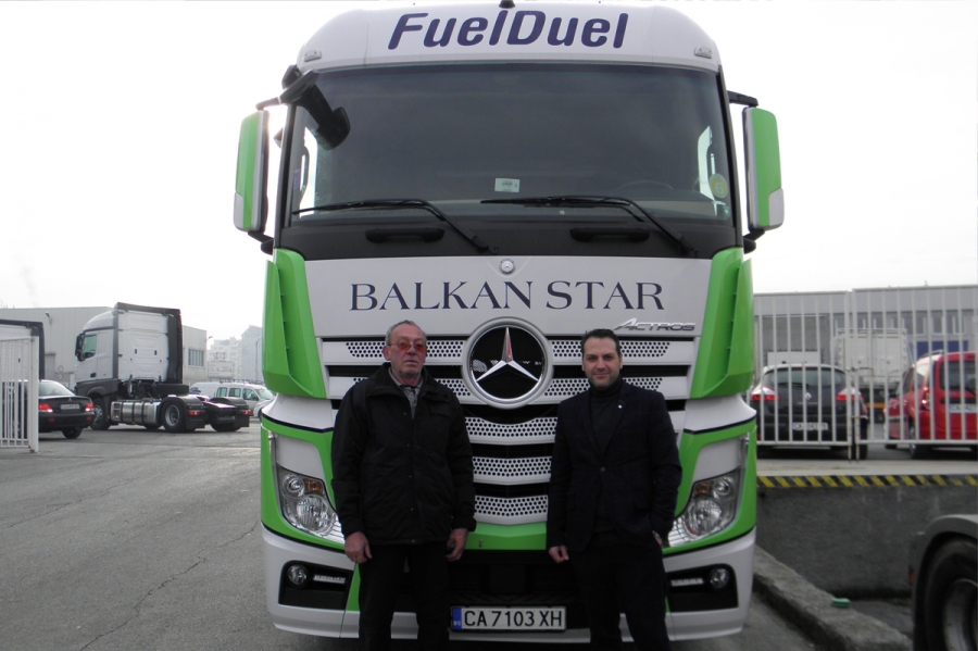 Test drive Marcedes Actros Fuel duel